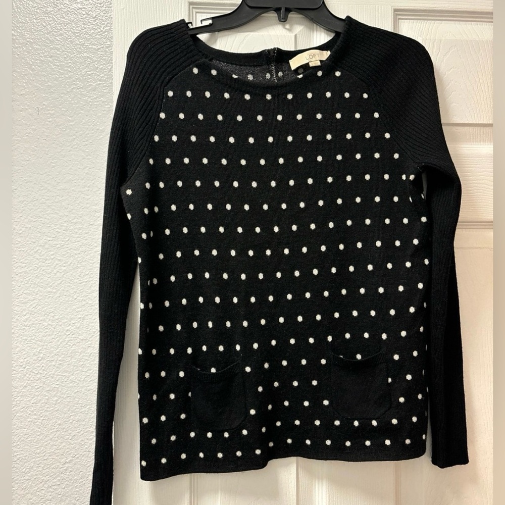 Loft polka dot sweater